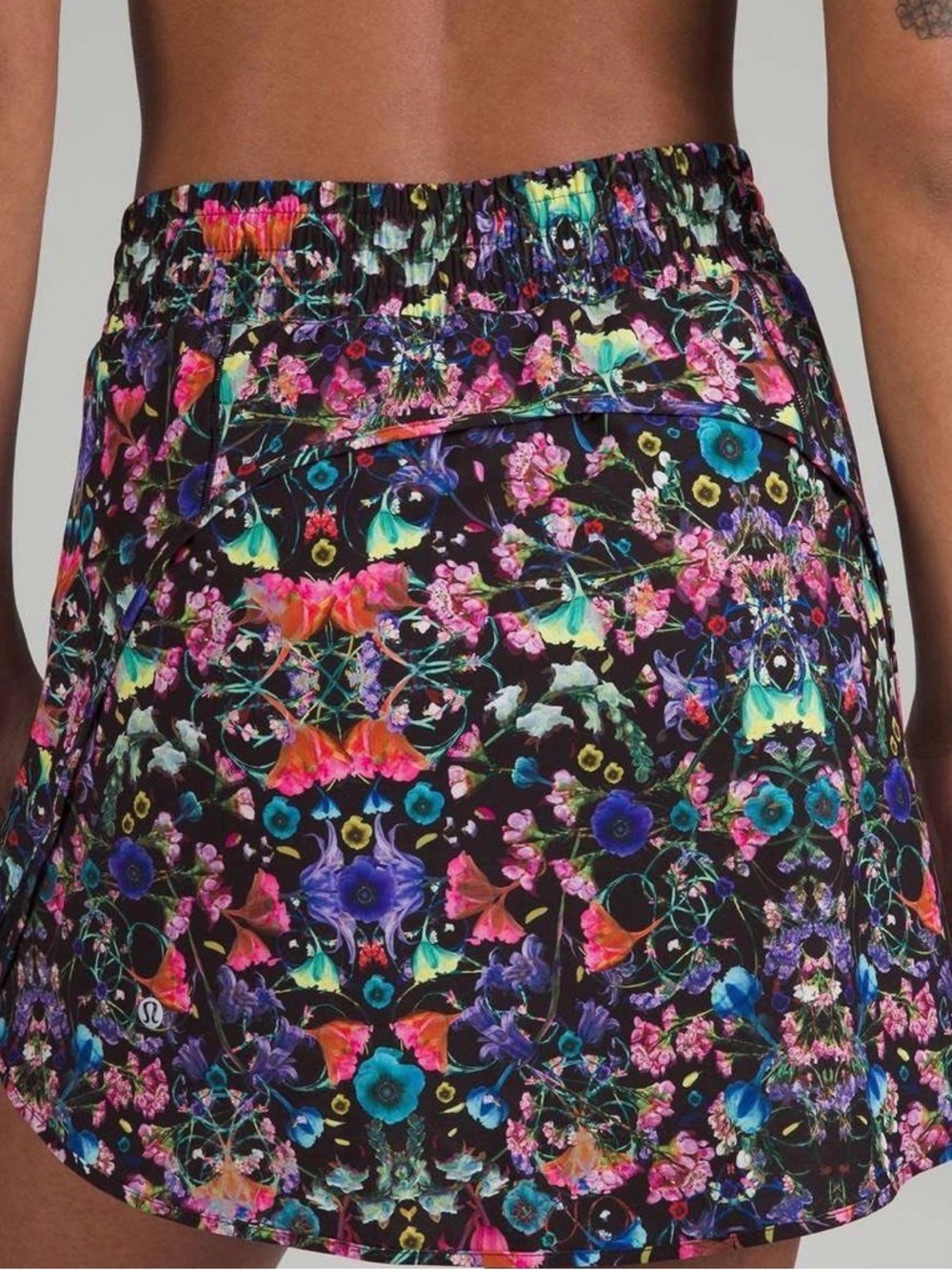 lululemon athletica Black Floral Print Skort